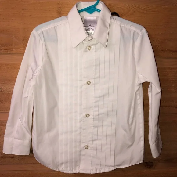 Tuxedo jacket black with white dress shirt size 4 Nautica